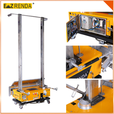Three / Single Phase Wall Plastering Machine Yellow , Building Automatic Rendering Machine