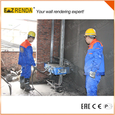 SS304 Toothed Pipes Auto Plastering Machine With Special Plug In Cabniet
