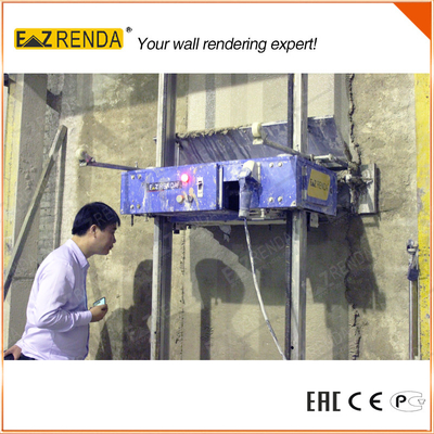 House Cement Plastering Machine Homemade 0.75KW/220V/50HZ Remote Controller