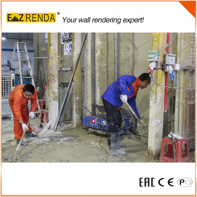 Automatic Wet Cement Mortar Ez Renda Rendering Machine Small Stone