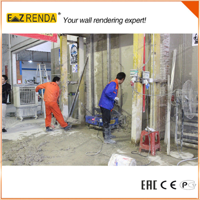 Automatic Wet Cement Mortar Ez Renda Rendering Machine Small Stone
