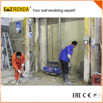 Cement Brick Building Mortar Plastering Machine Two People Operate Easy Work