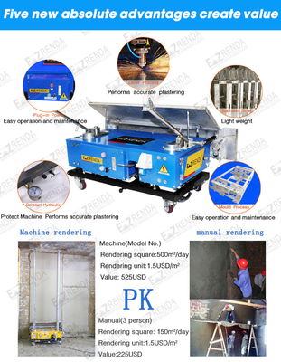 Perlite Wall Cement Plastering Machine Plastering Tools 100kgs/110KGS
