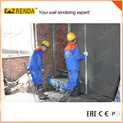 Clay Building Mortar Plastering Machine Two People Operate Easier Work