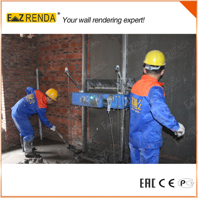 Clay Building Mortar Plastering Machine Two People Operate Easier Work