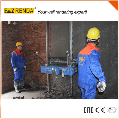 600-750m2 / Day Spray Painting Machine Brickwork Internal Rendering