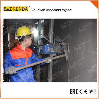 Construction Gypsum Plastering Machine , Render Spray Machine Cement Wall Use