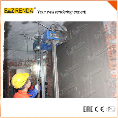 Block Wall Spray Painting Machine / Automatic Rendering Machine With Remote Controller