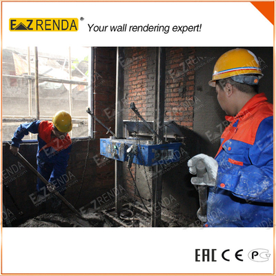 Block Wall Spray Painting Machine / Automatic Rendering Machine With Remote Controller