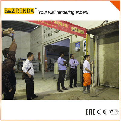220V 0.75kw automatic wall plastering machine Rendering Brick Wall