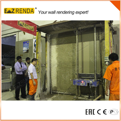Durable Single Phase Drive plaster rendering machine easy to use