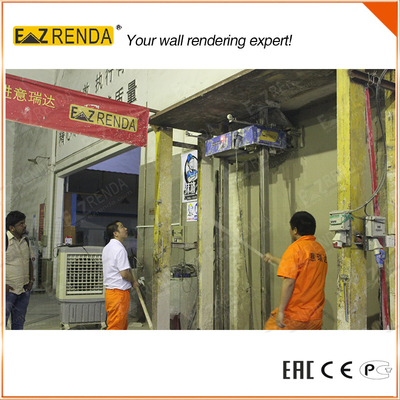 110 KGS House Wall Rendering Tools Automatic Plastering Machine With SS304 Toothed Pipes