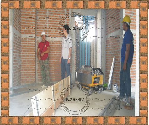Terrace Wall Cement Render Machine 220V 4mm - 30mm Thick