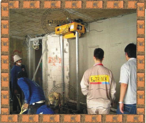 Auto Cement Mortar Rendering Machine With 4mm - 30mm Thickness Single Phase