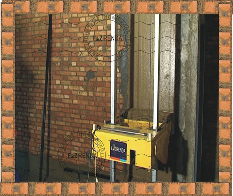 Cement Mortar Rendering Machine 60 - 70m²/h For Brick / Block Wall