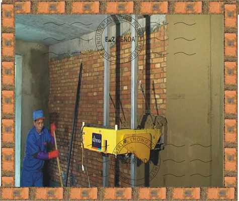 Automatic Wall Mortar Plastering Machine 380V / 50Hz 1350mm Width