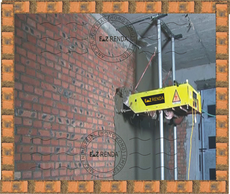 Automatic Mortar Plastering Machine Ez Renda For Cement Bricks Wall