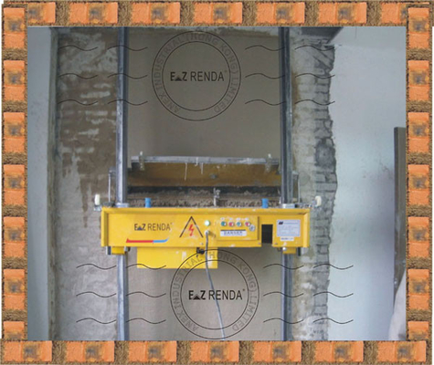 220V Mortar Wall Automatic Rendering Machine 500mm Width For Building Plastering 750sqm/8 hours