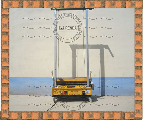 Ez Renda Automatic Rendering Machine With PLC For Block Wall 1000MM Length of Plastering Trowel Hydraulic System