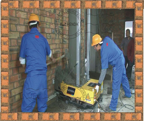60-70m²/h Automatic Rendering Machine Ez Renda WB-09L For Internal Wall Stucco
