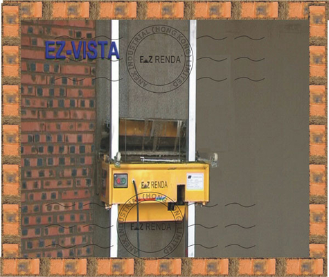 Electric Internal Wall Rendering Machine 650mm Width Plaster Speed 70 m²/h for Construction Sites