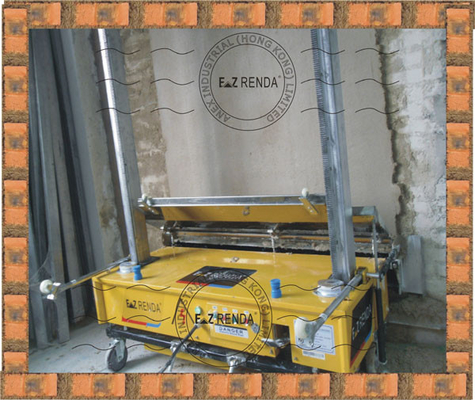 Patent Gypsum Mortar Wall Rendering Machine 800mm Length Portable For Ceiling Room Plastering