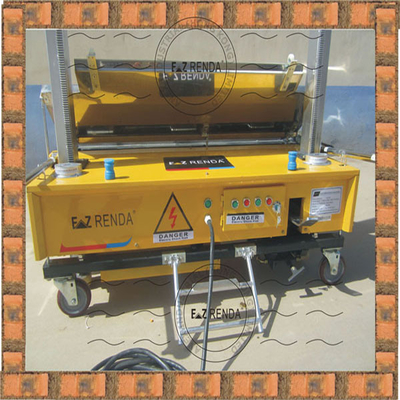 Cement Mortar Automatic Plastering Machine 75 m²/H 4mm - 30mm Thick