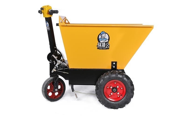 Portable Electric Wheelbarrow With Battery Mobile Machinery Barrow Trolley 600kg Load Capacity