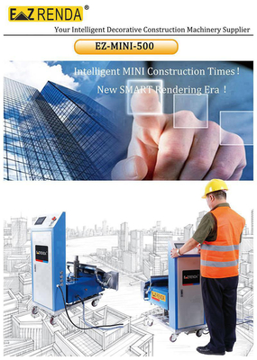 Auto Positioning Plastering Machine With Touch Screen Auto Vertical System Mobile Type
