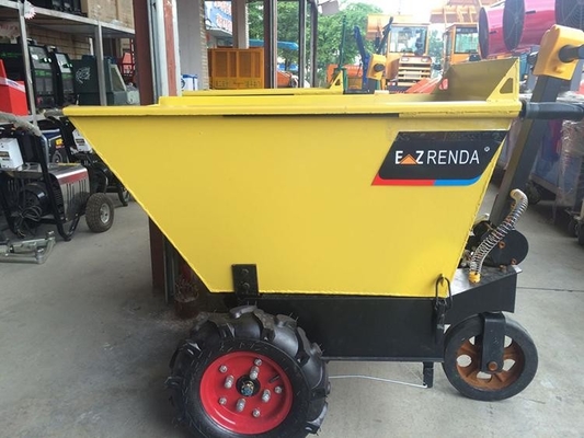 48V 650W Mobile Wheelbarrow With Battery Eletric Construction Cart 600kg Capacity