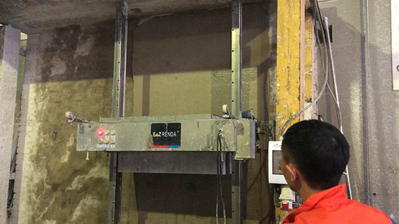 Big Mortar Tank One Time Loading Wall Plastering Machine 1350*700*500mm