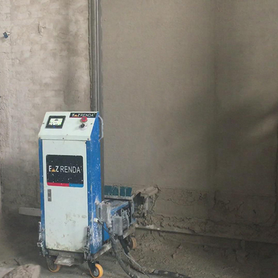 Building Rendering Walls Machine Automatic Plastering Equipment Easy Moving And Install