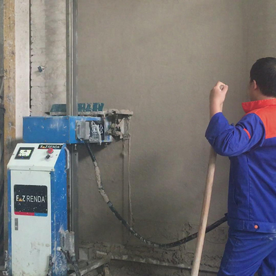Building Rendering Walls Machine Automatic Plastering Equipment Easy Moving And Install