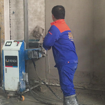 Building Rendering Walls Machine Automatic Plastering Equipment Easy Moving And Install