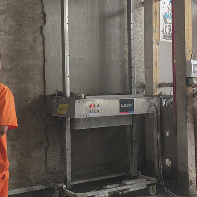 Waterproof Stainless Steel Wall Plastering Machine , Cement Lime Concrete Mortar Rendering Equipment