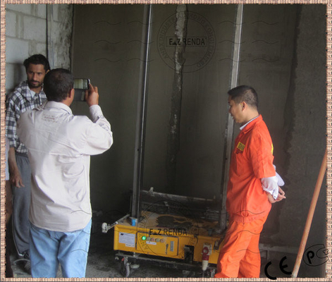 Automatic EZ Renda Rendering Machine For Internal Wall Steel Chain