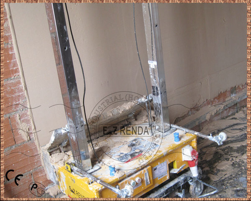 Auto Gypsum Plaster Machine 4mm - 30mm Render Height 4.2m Single Phase