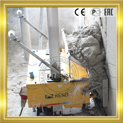 Most Portable Mortar Plastering Wall Rendering Machine / Automatic Rendering Machine