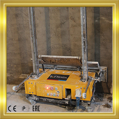 Remote Controller Cement Rendering Machine , Gypsum Mortar Render Plaster Machine