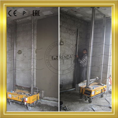 Stainless Steel 304 Plaster Rendering Machine Block Wall 1200mm Spray Render Machine