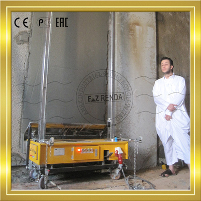 Stainless Steel 304 Plaster Rendering Machine Block Wall 1200mm Spray Render Machine