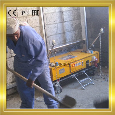Customed Stainless Steel 304 Concrete Plastering Machine For Block Wall