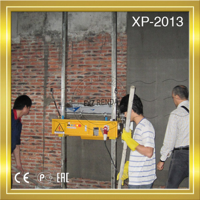 Spray Cement Plastering Machine Operation Process Brick Wall