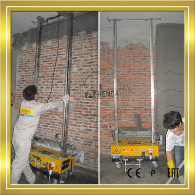 Máquina de enyesado auto remota eléctrica con el mortero preparado para la pared de Birck