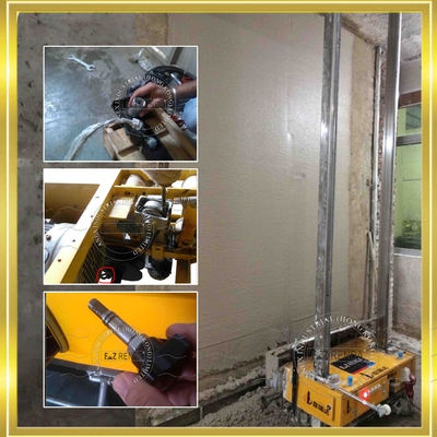 Control remoto interno 220V 50HZ de la máquina del yeso del cemento de la pared